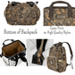 Brown Camo Diaper Bag, Personalized Baby Boy Shower Gift for Duck Turkey Deer Hunter, Mens Camouflage Diaper Organizer