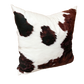 Faux Cowhide Pillow Cover, Cow Print Pillow Cover, Brown Rust Spot Cow Print