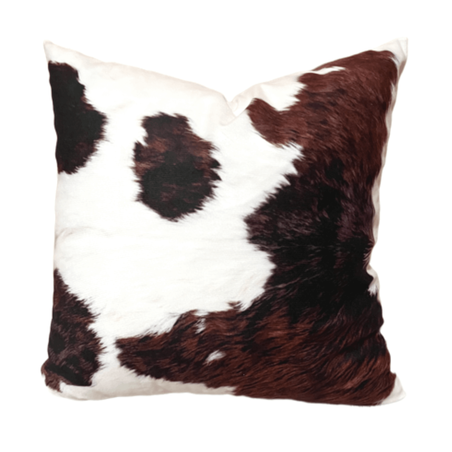 Faux Cowhide Pillow Cover, Cow Print Pillow Cover, Brown Rust Spot Cow Print