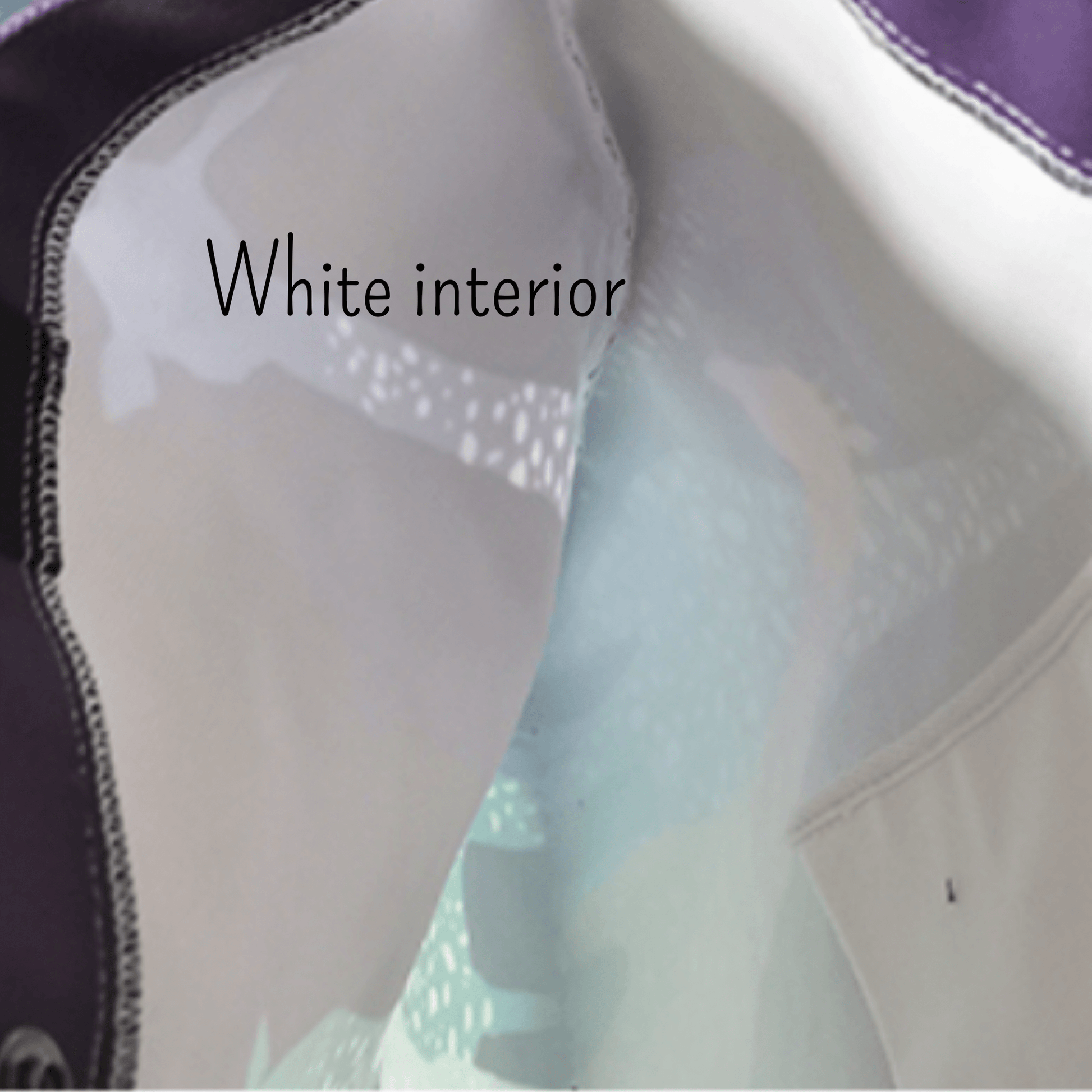 white material inside the tote bag.