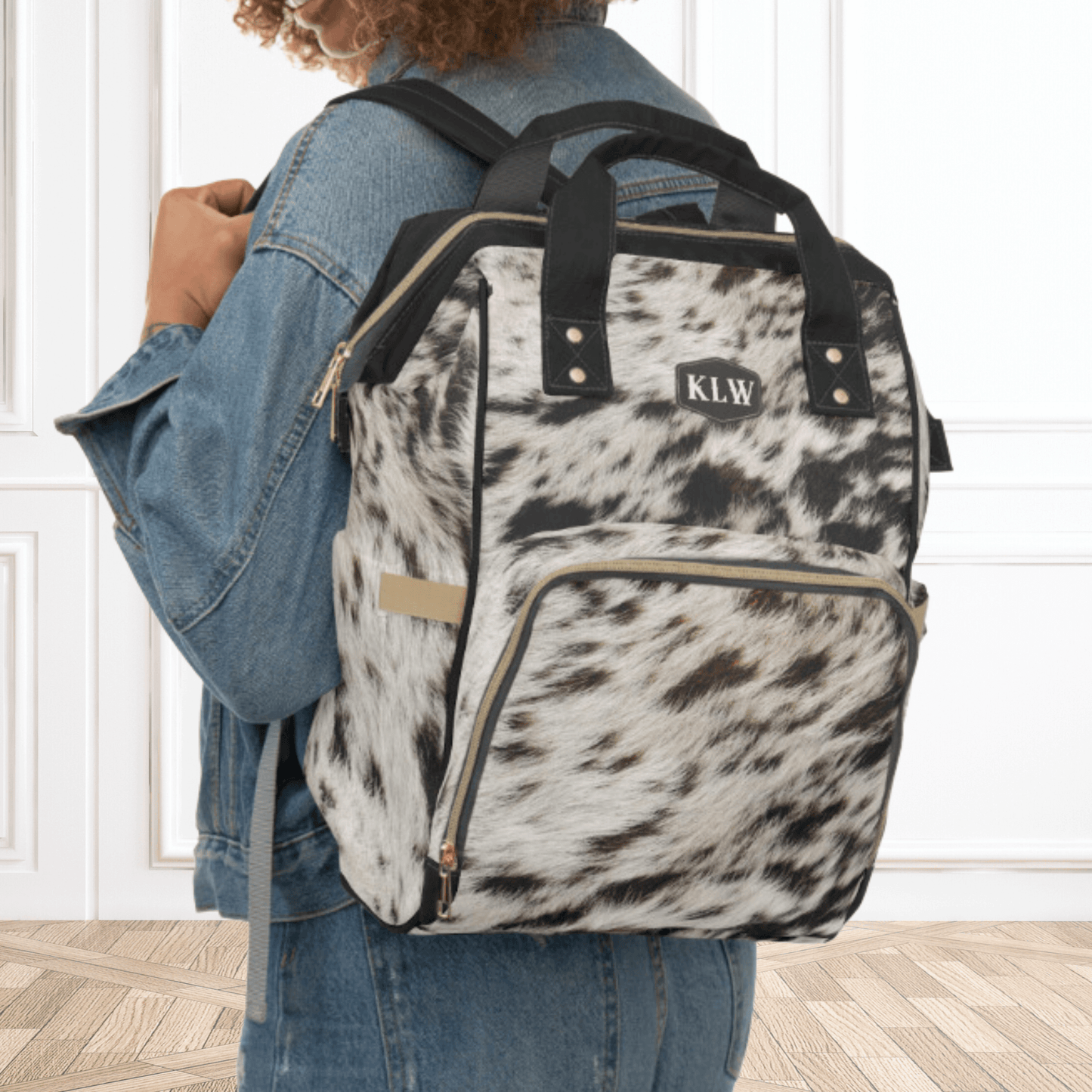 Wholesale: Diaper Bag Backpack, #2, Cowhide Diaper Bag Personalized