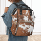 Wholesale: Diaper Bag Backpack, #7, Custom Cowhide Print Diaper Bag Personalized