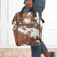 Wholesale: Diaper Bag Backpack, #7, Custom Cowhide Print Diaper Bag Personalized