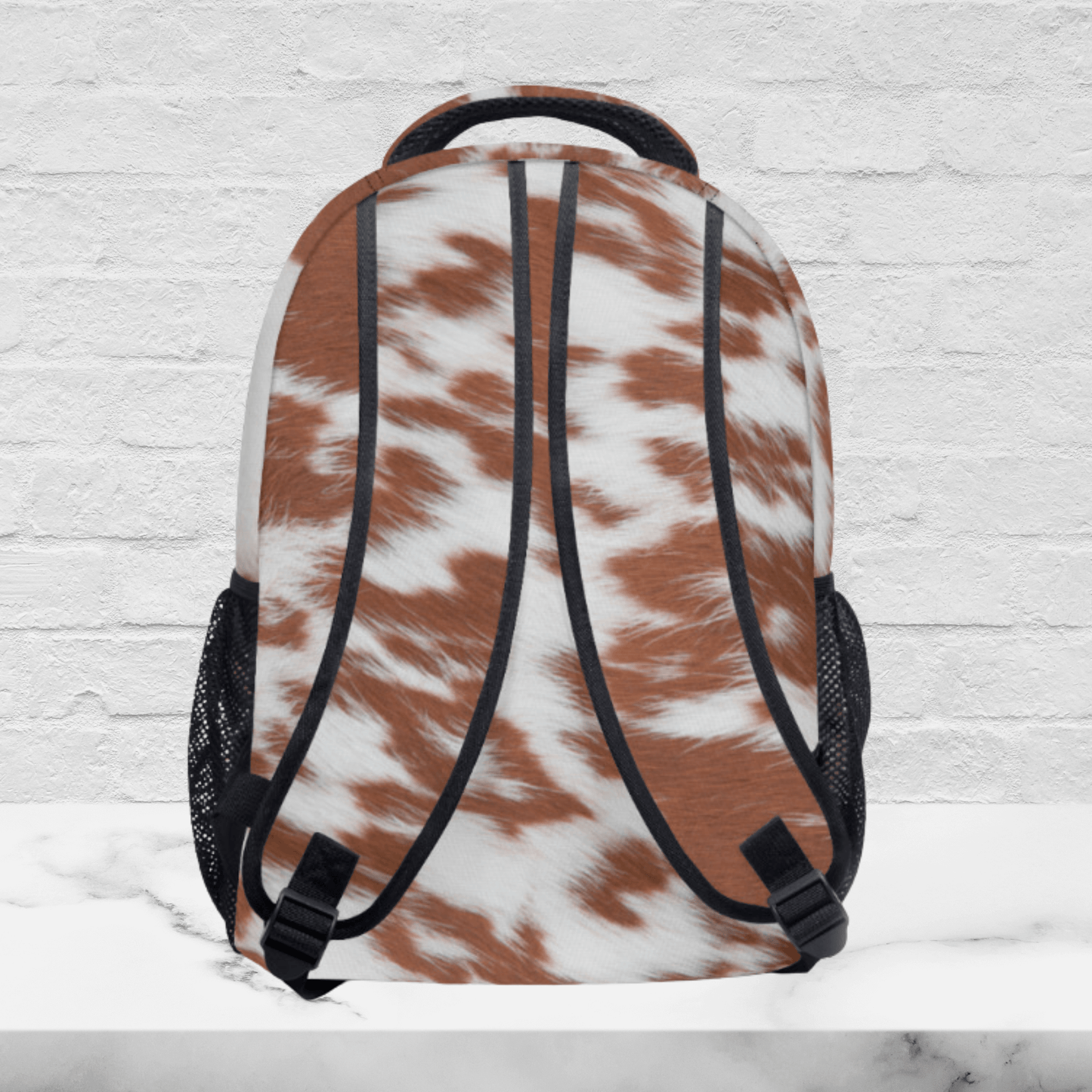 Western Cowhide Print Backpack, Cow Print Carry On Bag for Her