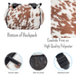 Western Backpack Personalized Cow Carry On Bag for Her