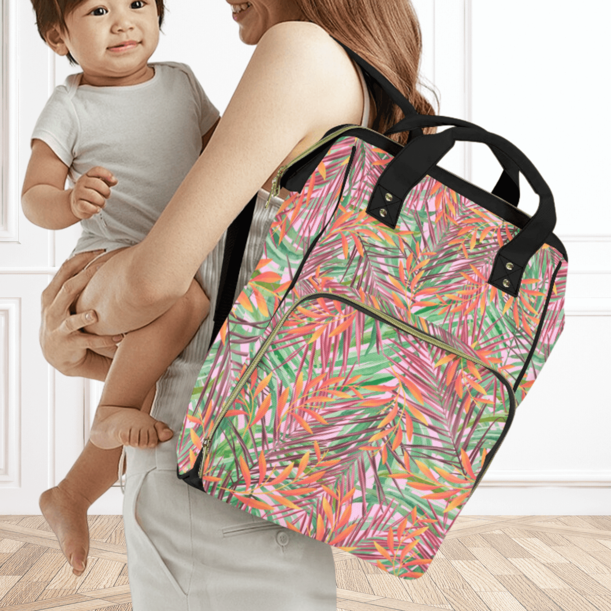 Now you can travel hands free and juggle baby while packing our summer backpack on your back.