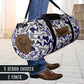 Personalized Duffel Bag Custom Name Blue Camouflage Pattern Perfect Birthday Gift For Son Youth Boys Men Weekender Travel Bag Gym Equipment Carrier Sports Gear Organizer Adjustable Padded Shoulder Strap Durable Oxford Canvas Construction