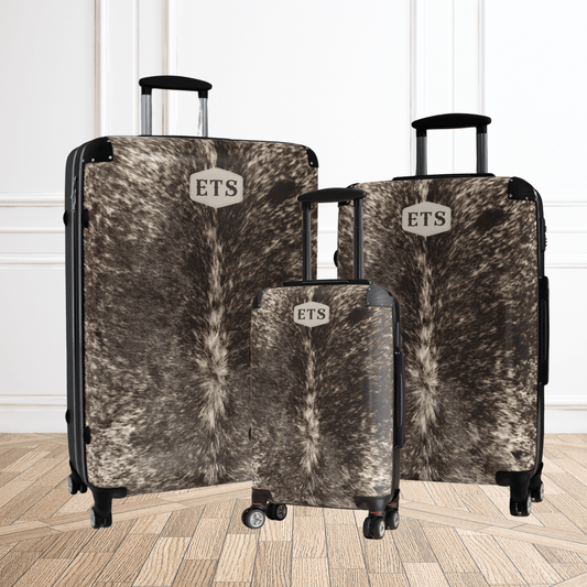 Cow Print Suitcase Western Style Travel Bag for Her