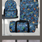 Blue Camo Luggage for Kids Bug Suitcase for Boy