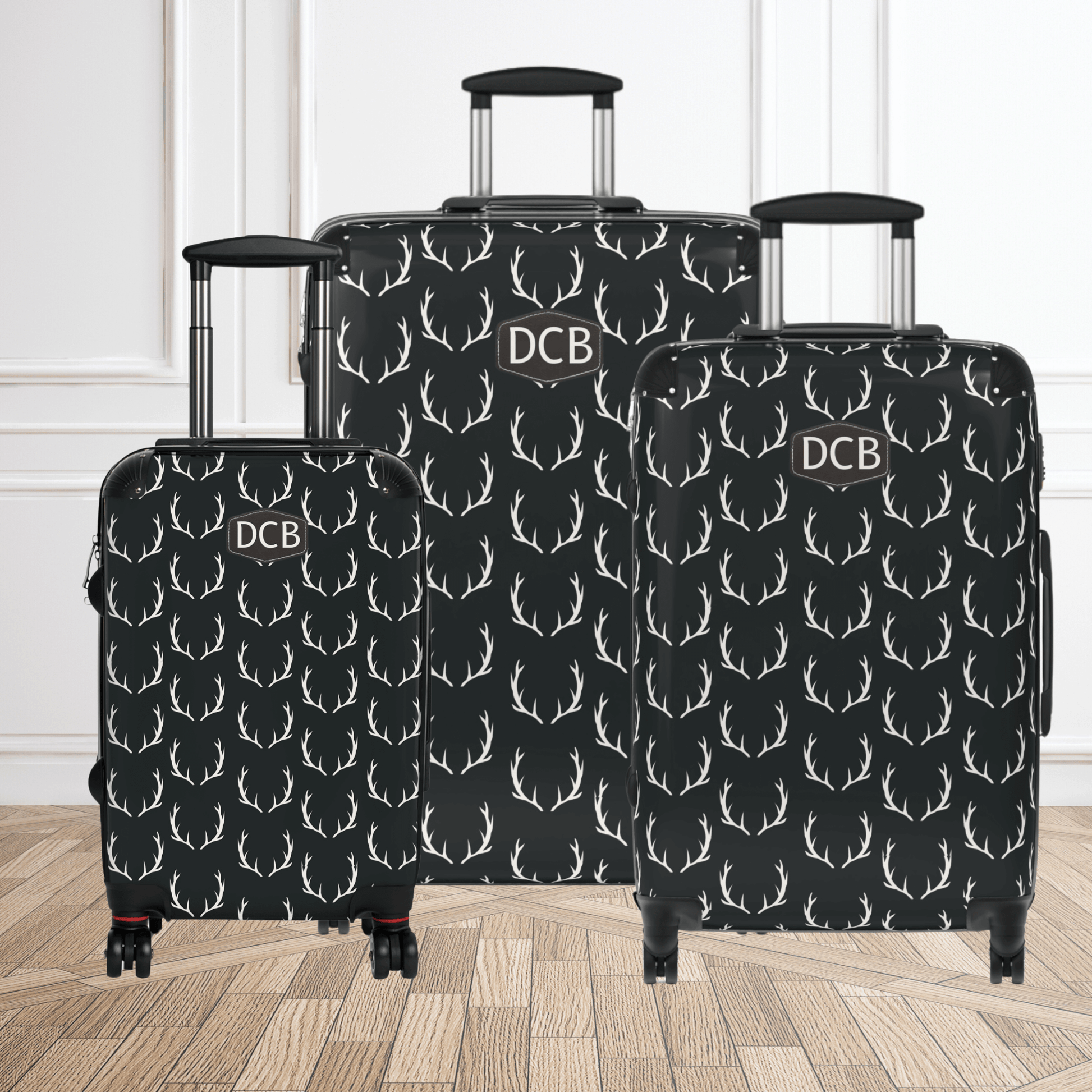 Monogramed Luggage Set for Men Travel Gift For Hunter