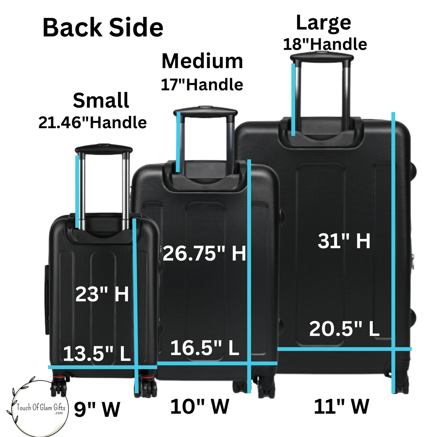 Personalized Cowhide Luggage Set #4, Cow Print Hard Shell Suitcases, Western Style Luggage