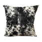 Faux Cowhide Pillow Cover, Cow Print Pillow, Black & Grey Cowhide