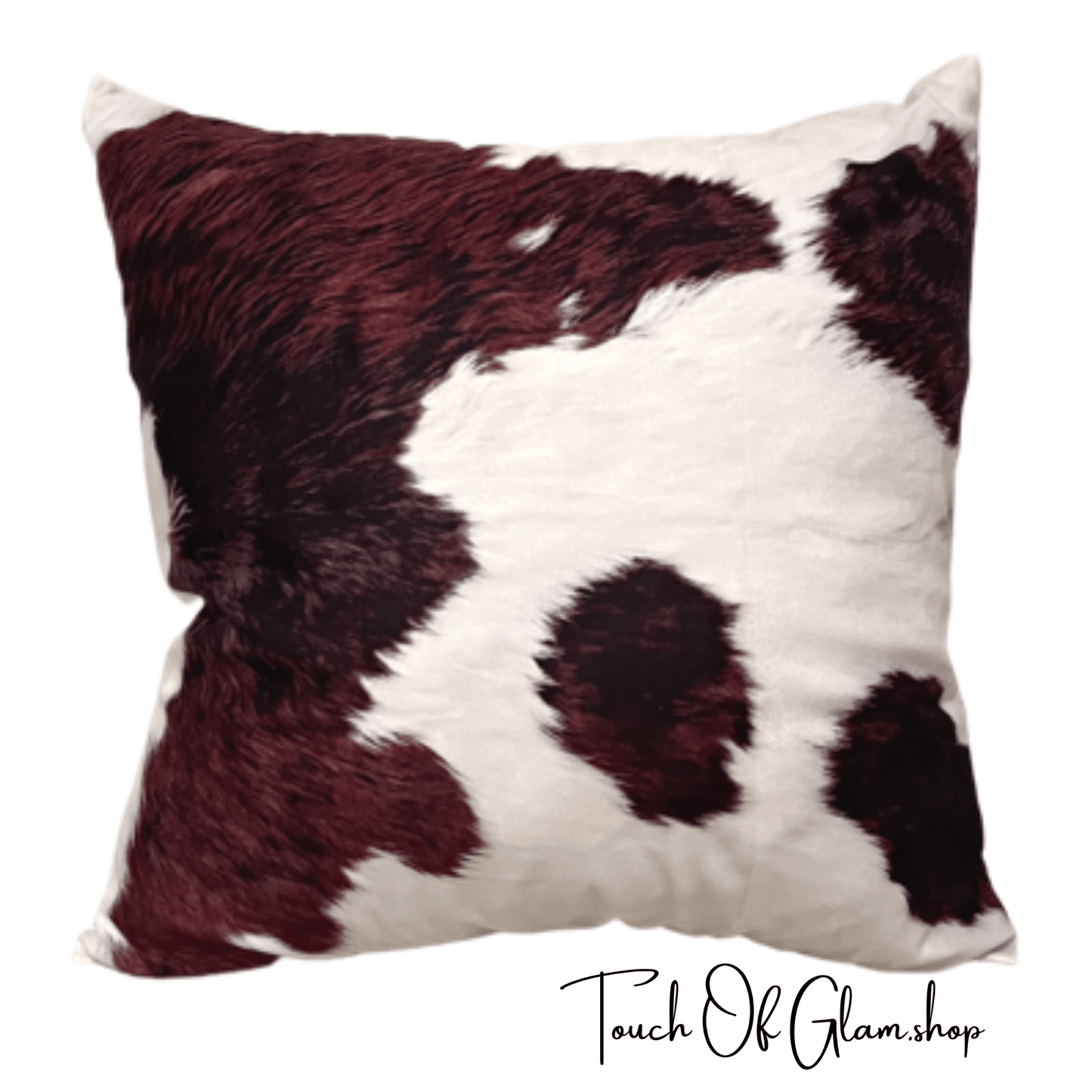Wholesale Throw Pillow covers Faux Cowhide Brown Spotty Print