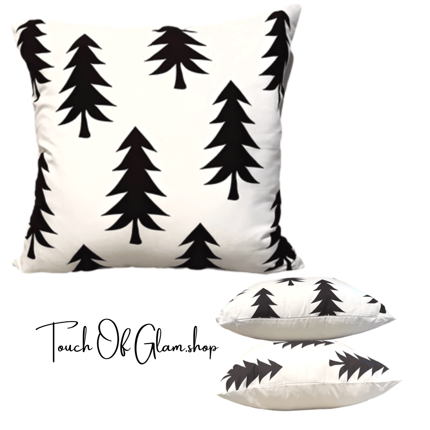 Wholesale Throw Pillow Cover: Evergreen Trees Pillow