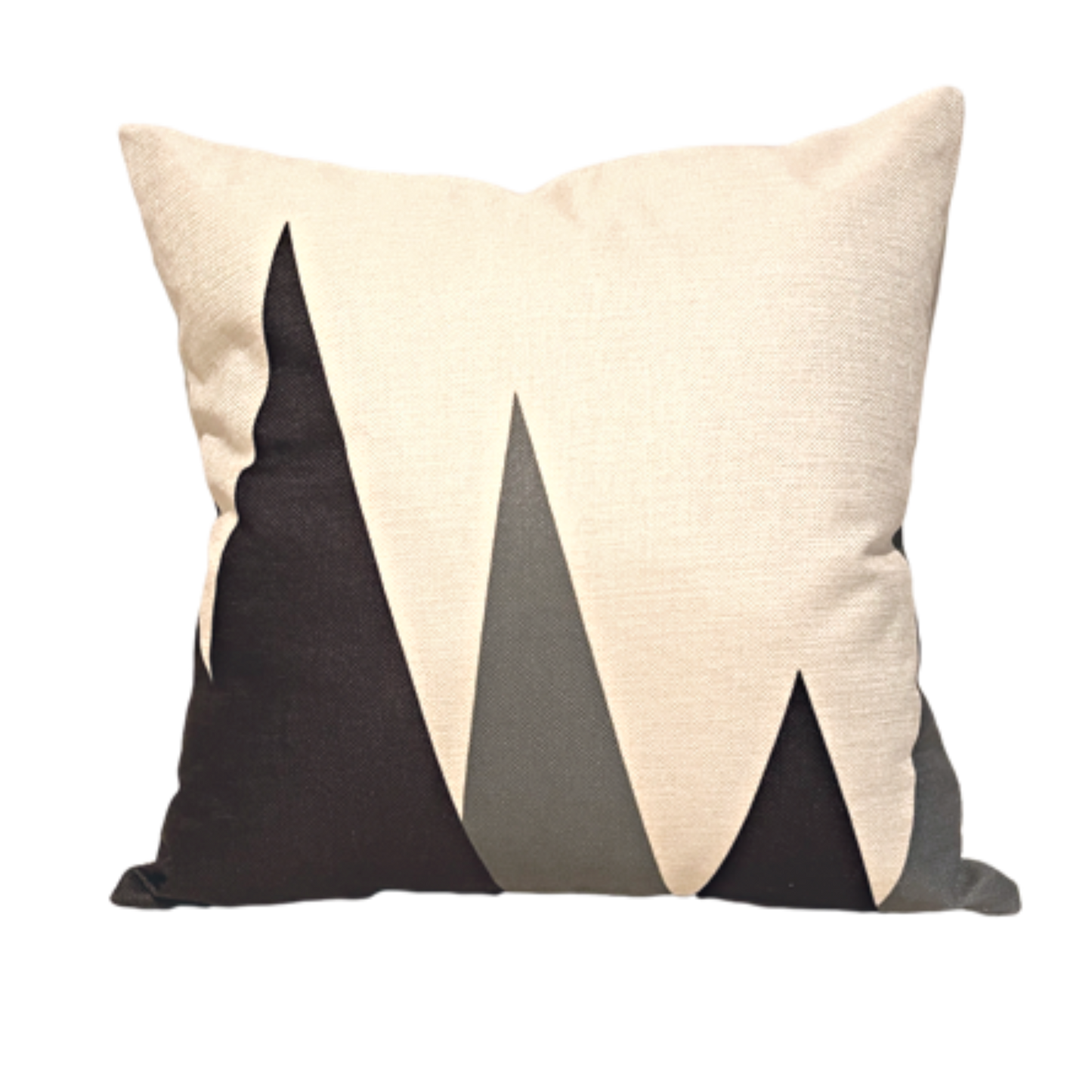 Throw Pillow:  Mountains, Off-White Collection