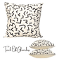 Throw Pillow: Simple Markings, Off-White Tweed Collection