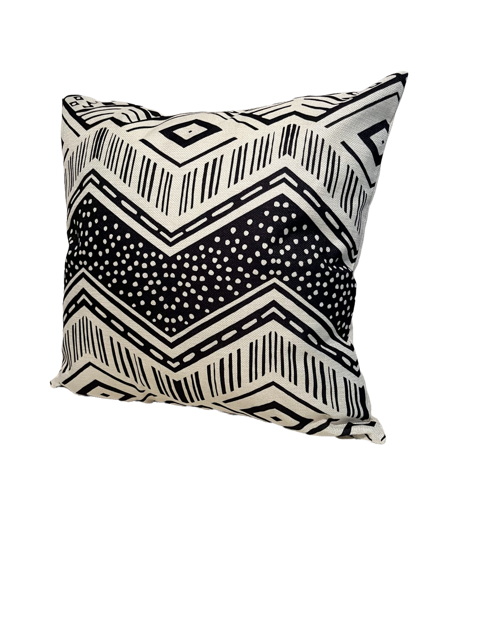 Throw Pillow: Boho-Tribal Bold, Off-White Collection