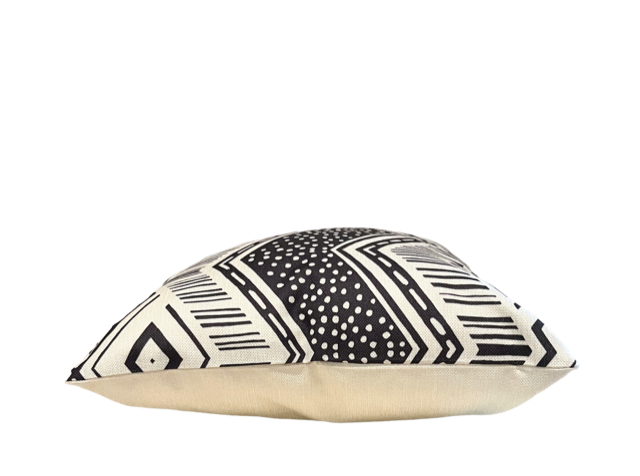 Throw Pillow: Boho-Tribal Bold, Off-White Collection