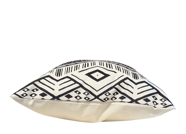 Throw Pillow: Boho-Tribal Bold, Off-White Collection