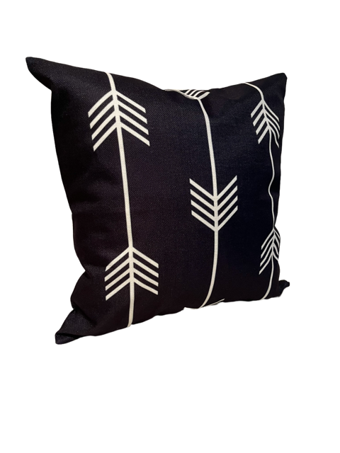 Throw Pillow:  Tribal Arrows, Off-White Collection