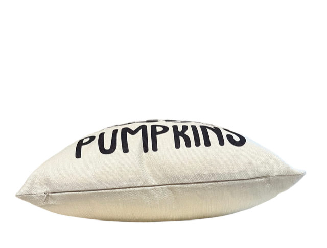 Throw Pillow Covers: Farm Fresh Pumpkins, Off-White Collection