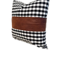 Wholesale Throw Pillow Cover: Buffalo Plaid & Faux Leather