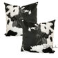 Wholesale Throw Pillow Covers, Faux Cowhide, Black & White