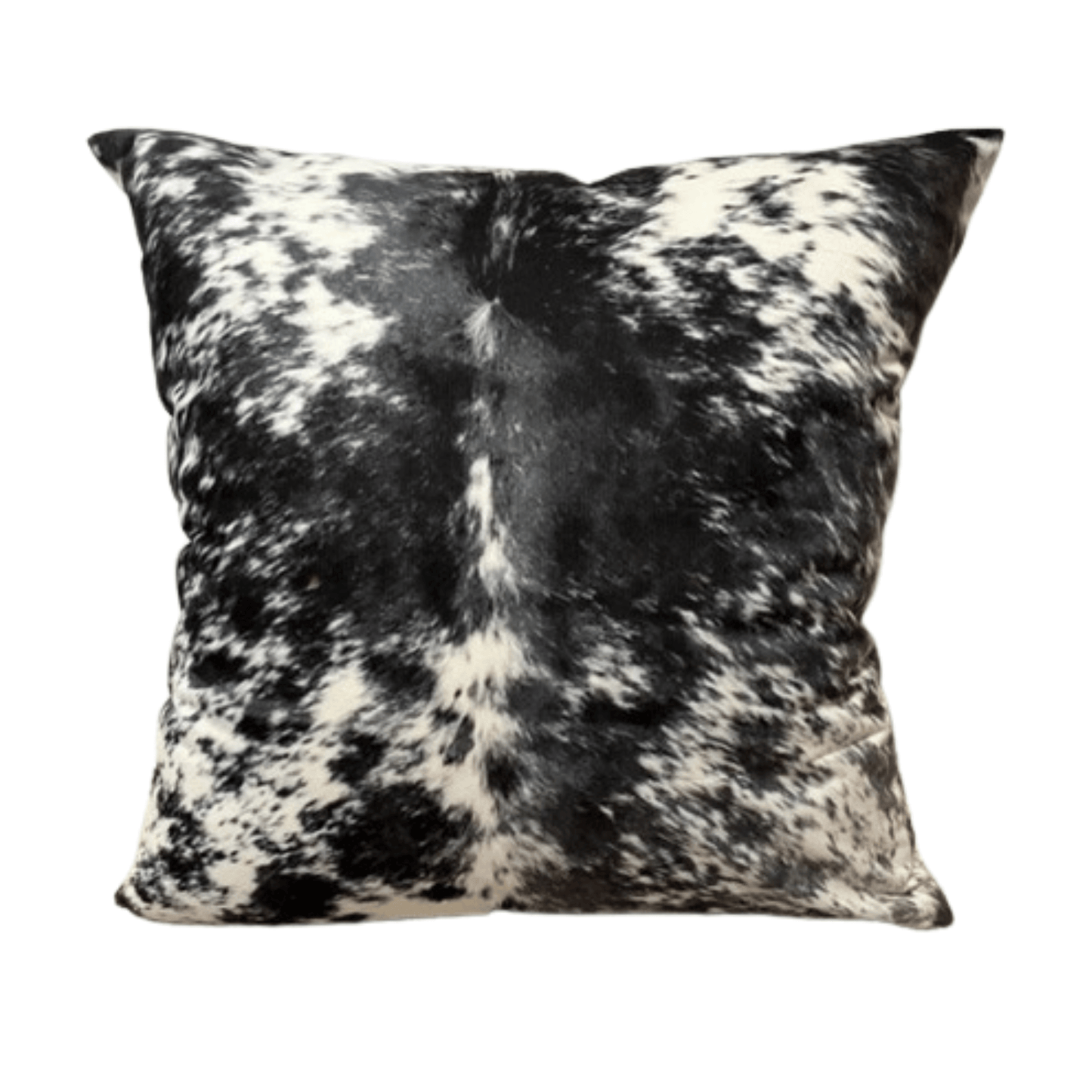 Faux Cowhide Pillow Cover, Cow Print Pillow, Black & Grey Cowhide
