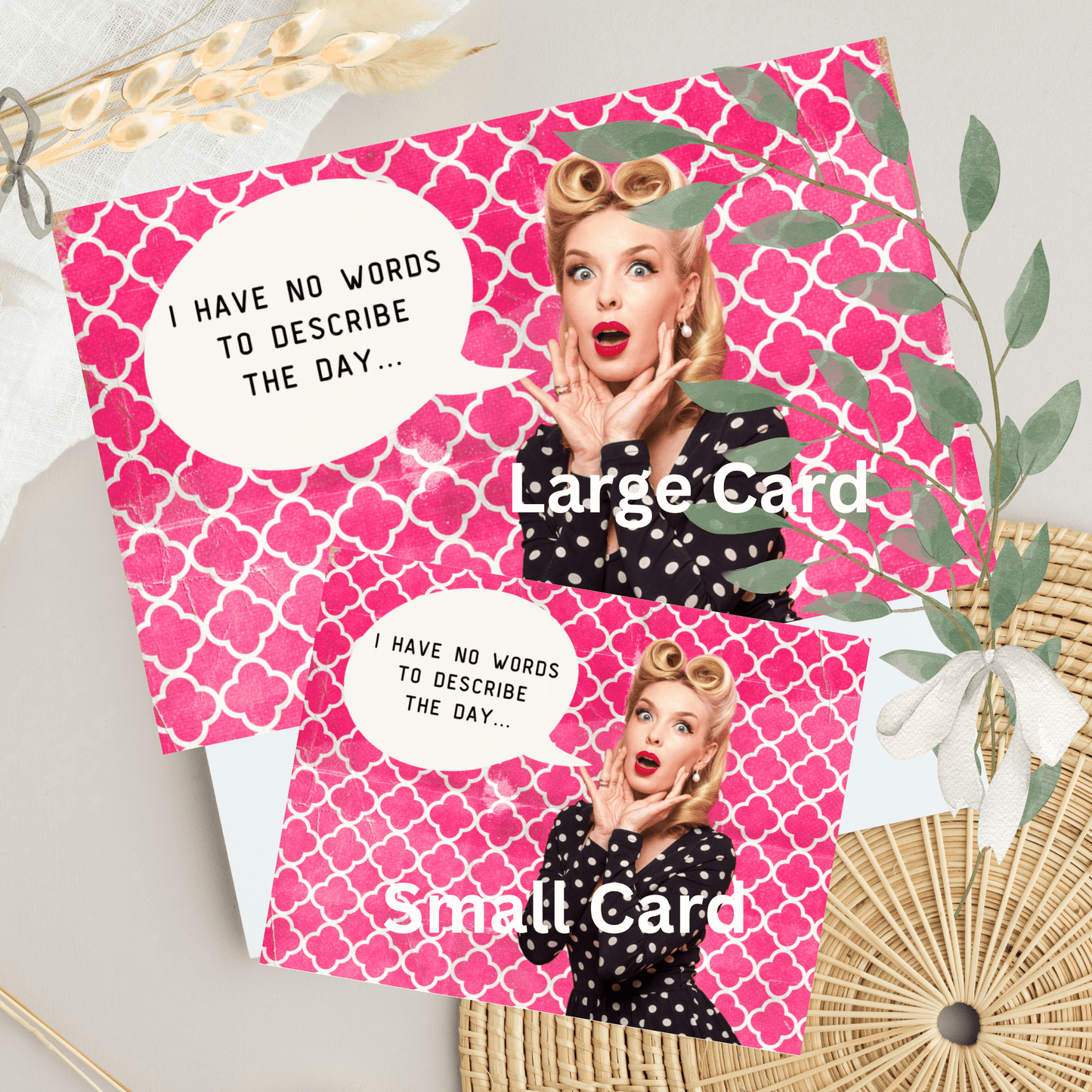 Printable Vintage Pin Up Girl - Funny Thinking Of You Card For Women